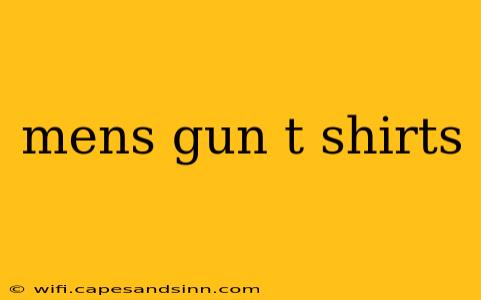 mens gun t shirts