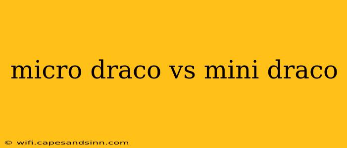 micro draco vs mini draco