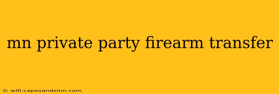 mn private party firearm transfer