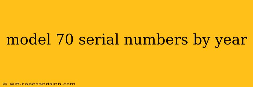 model 70 serial numbers by year