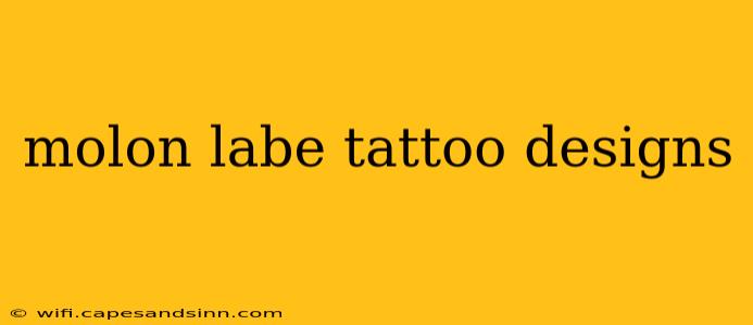 molon labe tattoo designs