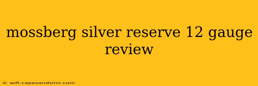 mossberg silver reserve 12 gauge review