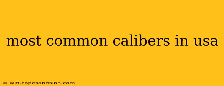 most common calibers in usa