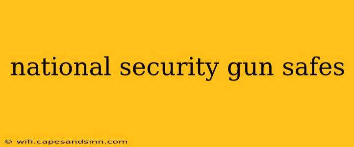 national security gun safes