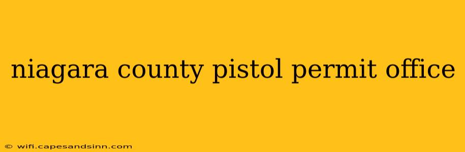 niagara county pistol permit office