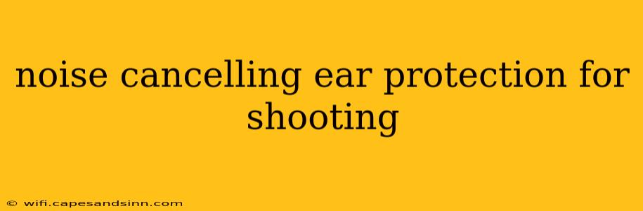 noise cancelling ear protection for shooting