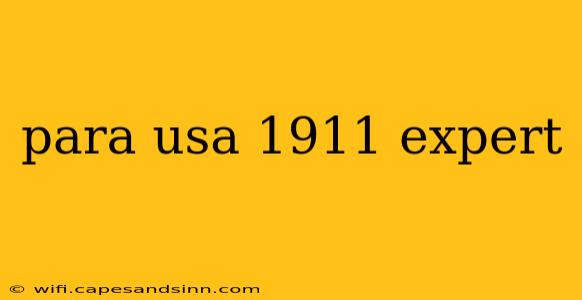 para usa 1911 expert