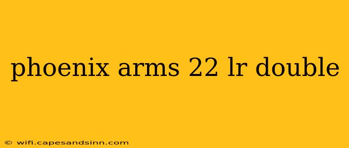 phoenix arms 22 lr double