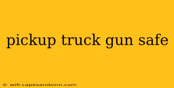 pickup truck gun safe