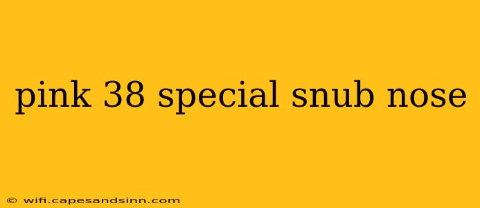 pink 38 special snub nose