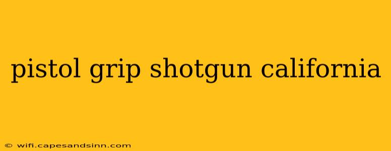 pistol grip shotgun california