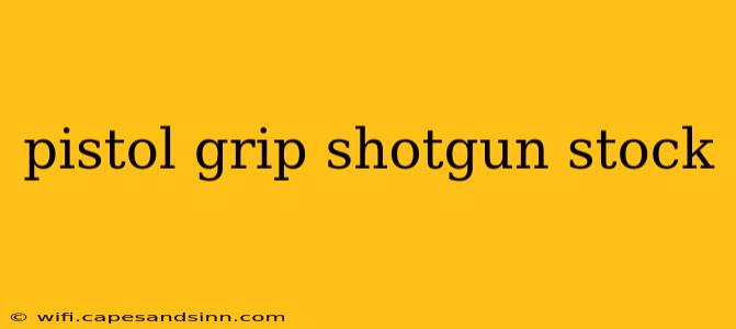 pistol grip shotgun stock