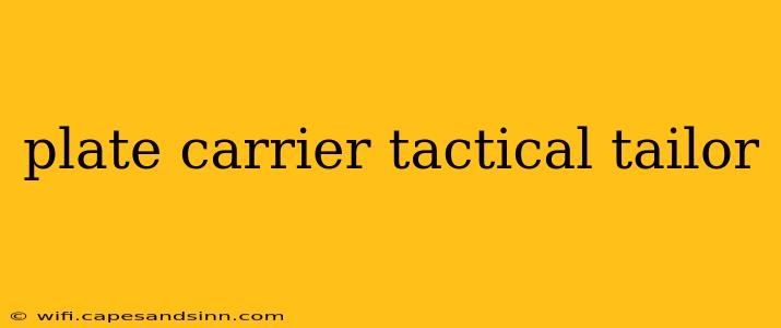 plate carrier tactical tailor