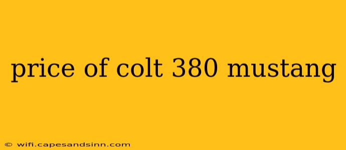 price of colt 380 mustang