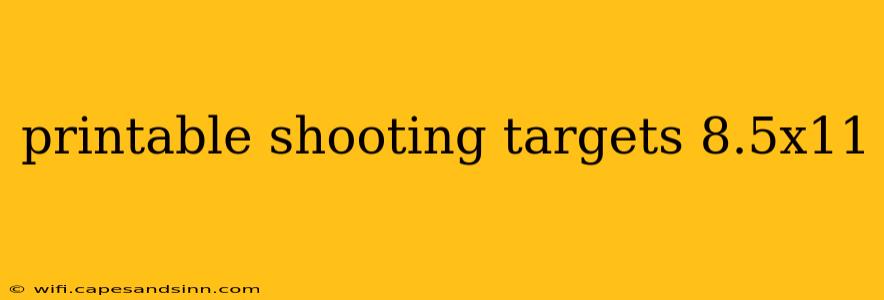 printable shooting targets 8.5x11