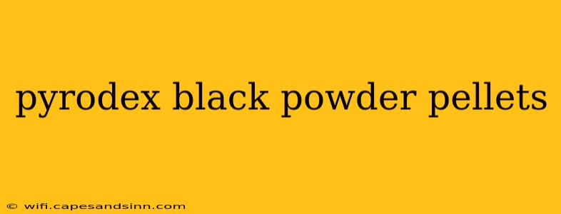 pyrodex black powder pellets