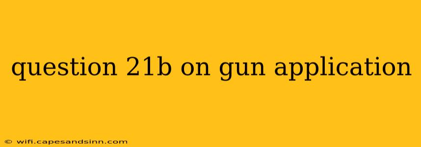 question 21b on gun application