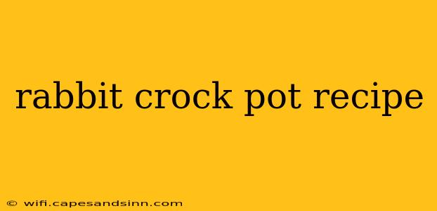 rabbit crock pot recipe