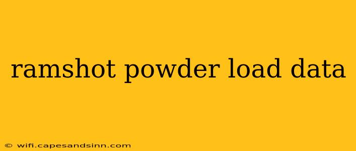 ramshot powder load data