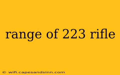 range of 223 rifle