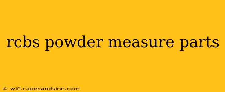 rcbs powder measure parts