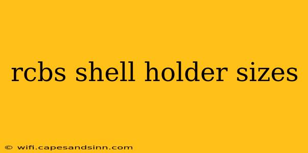 rcbs shell holder sizes