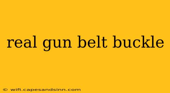 real gun belt buckle