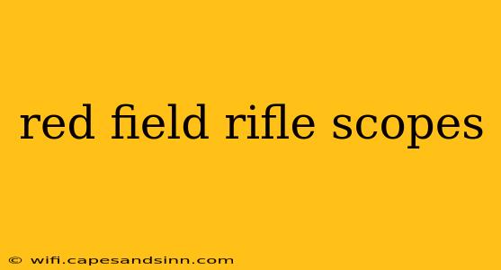 red field rifle scopes