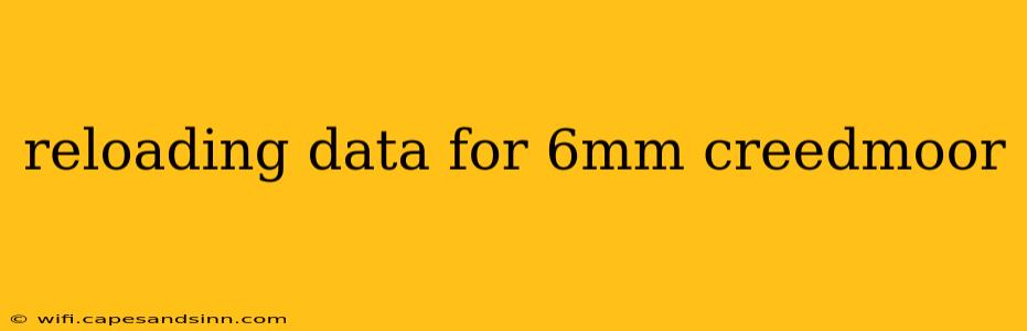 reloading data for 6mm creedmoor