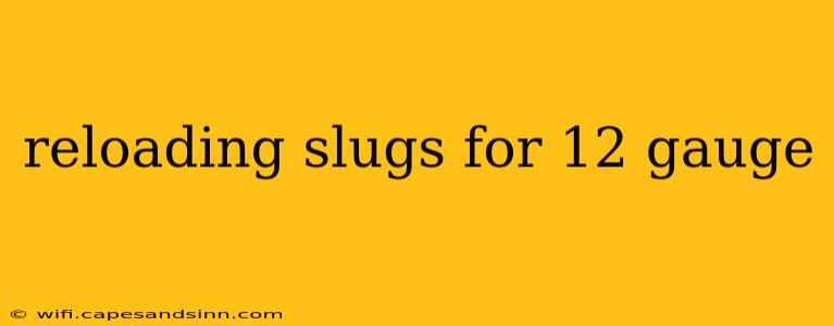 reloading slugs for 12 gauge