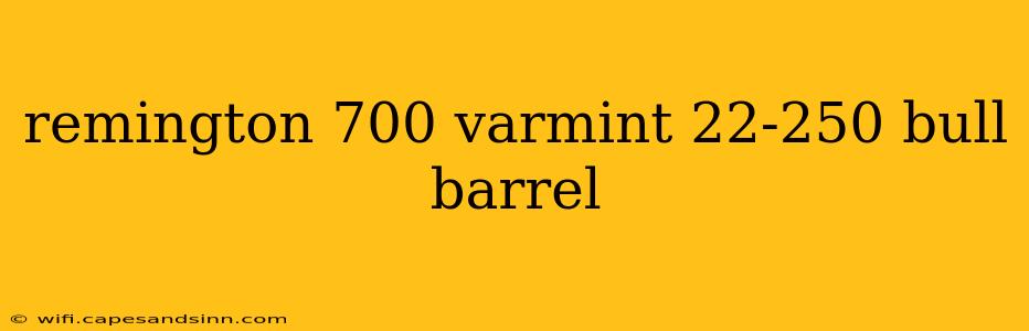 remington 700 varmint 22-250 bull barrel