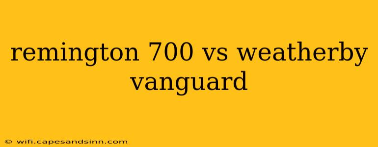 remington 700 vs weatherby vanguard