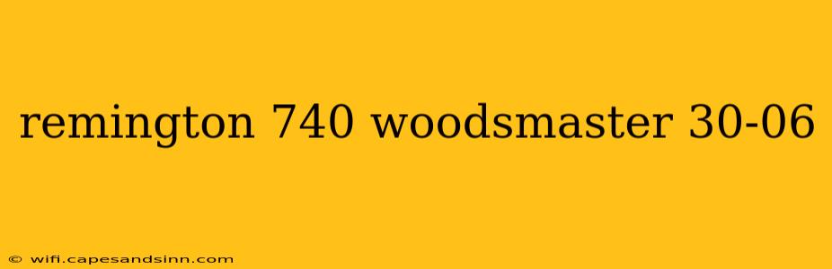 remington 740 woodsmaster 30-06