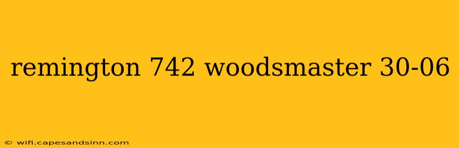 remington 742 woodsmaster 30-06