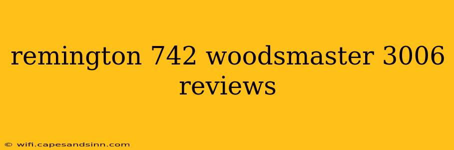 remington 742 woodsmaster 3006 reviews