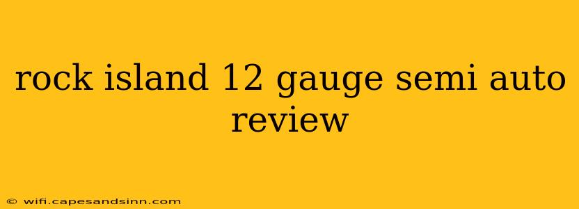 rock island 12 gauge semi auto review