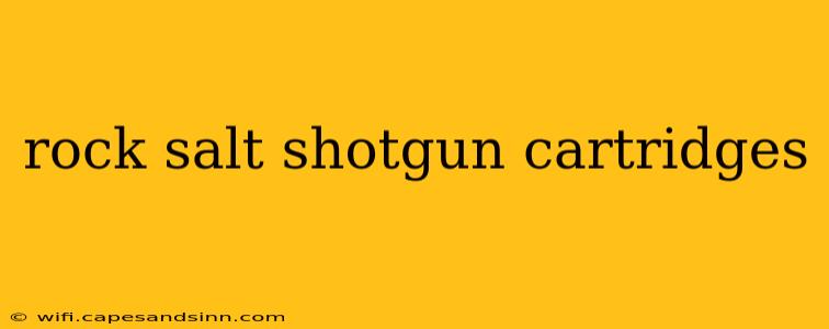 rock salt shotgun cartridges