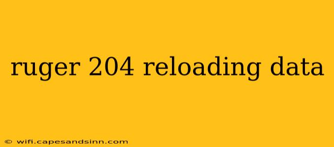 ruger 204 reloading data