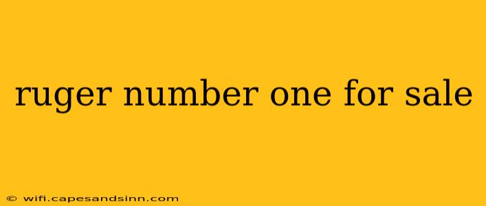 ruger number one for sale