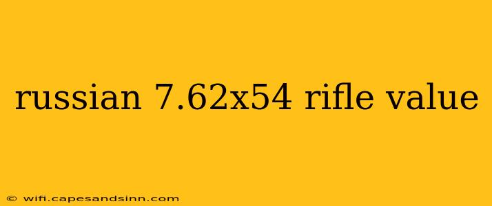 russian 7.62x54 rifle value