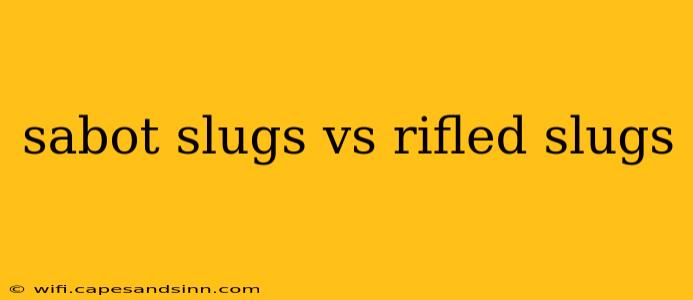 sabot slugs vs rifled slugs