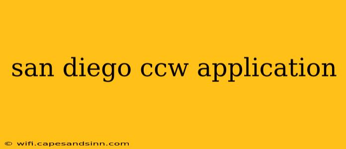 san diego ccw application