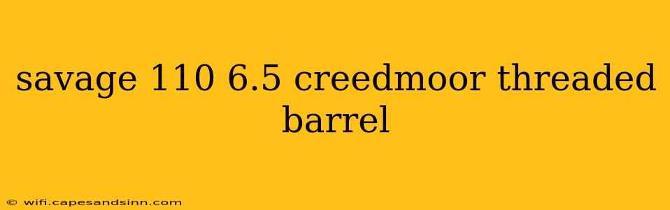 savage 110 6.5 creedmoor threaded barrel