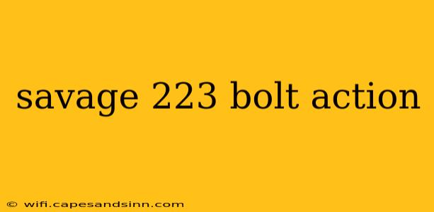 savage 223 bolt action