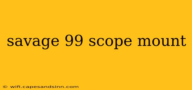 savage 99 scope mount