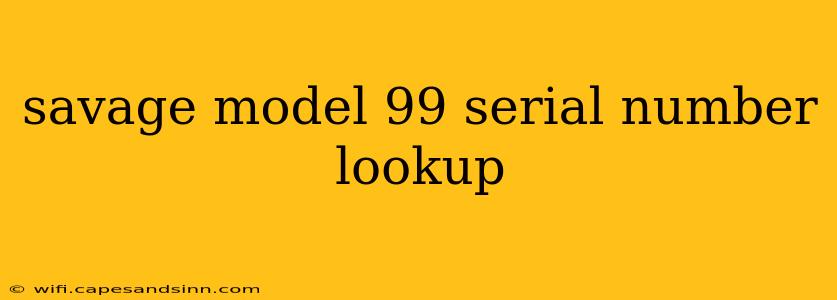 savage model 99 serial number lookup