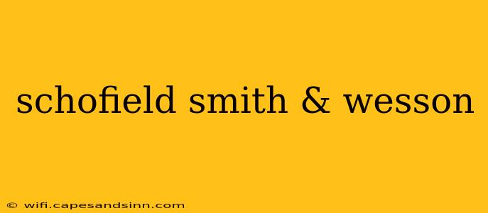 schofield smith & wesson