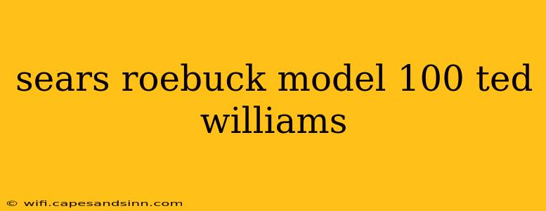 sears roebuck model 100 ted williams