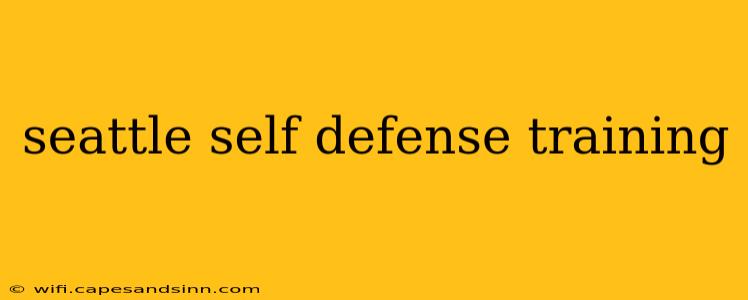 seattle self defense training