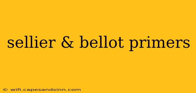 sellier & bellot primers